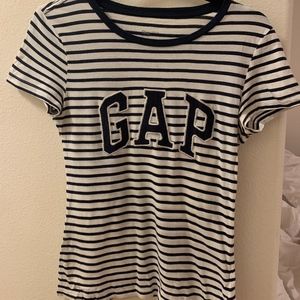 Gap Logo Short Sleeved Signature Striped Top